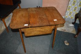 Retro Black Table with Storage