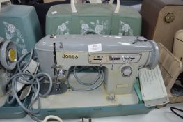 Vintage Jones Electric Sewing Machine