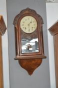 Period Wall Clock with Walnut Veneer (AF)