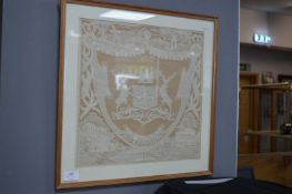 Framed Nottingham Lace