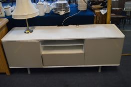 Gloss White & Grey Contemporary Sideboard