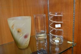 Three Glass Vases