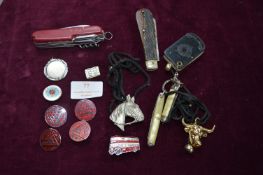 Collectible Pen Knives, Badges, etc.