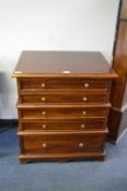 Solid Mahogany Five Drawer Tiered Chest