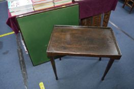 Folding Card Table and Wartime Tea Table