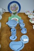 Wedgwood Blue & White Jasperware plus Decorative P