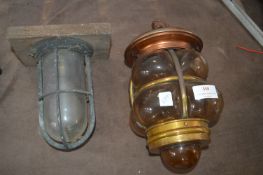 Vintage Lantern and a Light Fitting