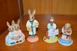 Four Royal Doulton Bunnykins Figures