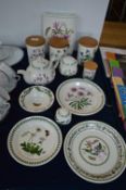 Portmeirion Plates, Storage Jars, Vase, etc.