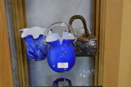 Glass Handbags and a Vase