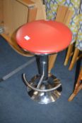 Red & Chrome Bar Stool