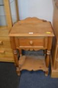 Small Pine Bedside Cabinet