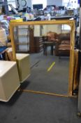Large Period Gilt Framed Over Mantle Mirror (AF -