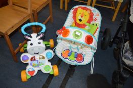 Child's Bouncy Seat and Musical Walker