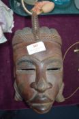 Wooden Ethnic Wall Mask