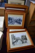 Twelve Mounted & Framed Reproduction Photographs o