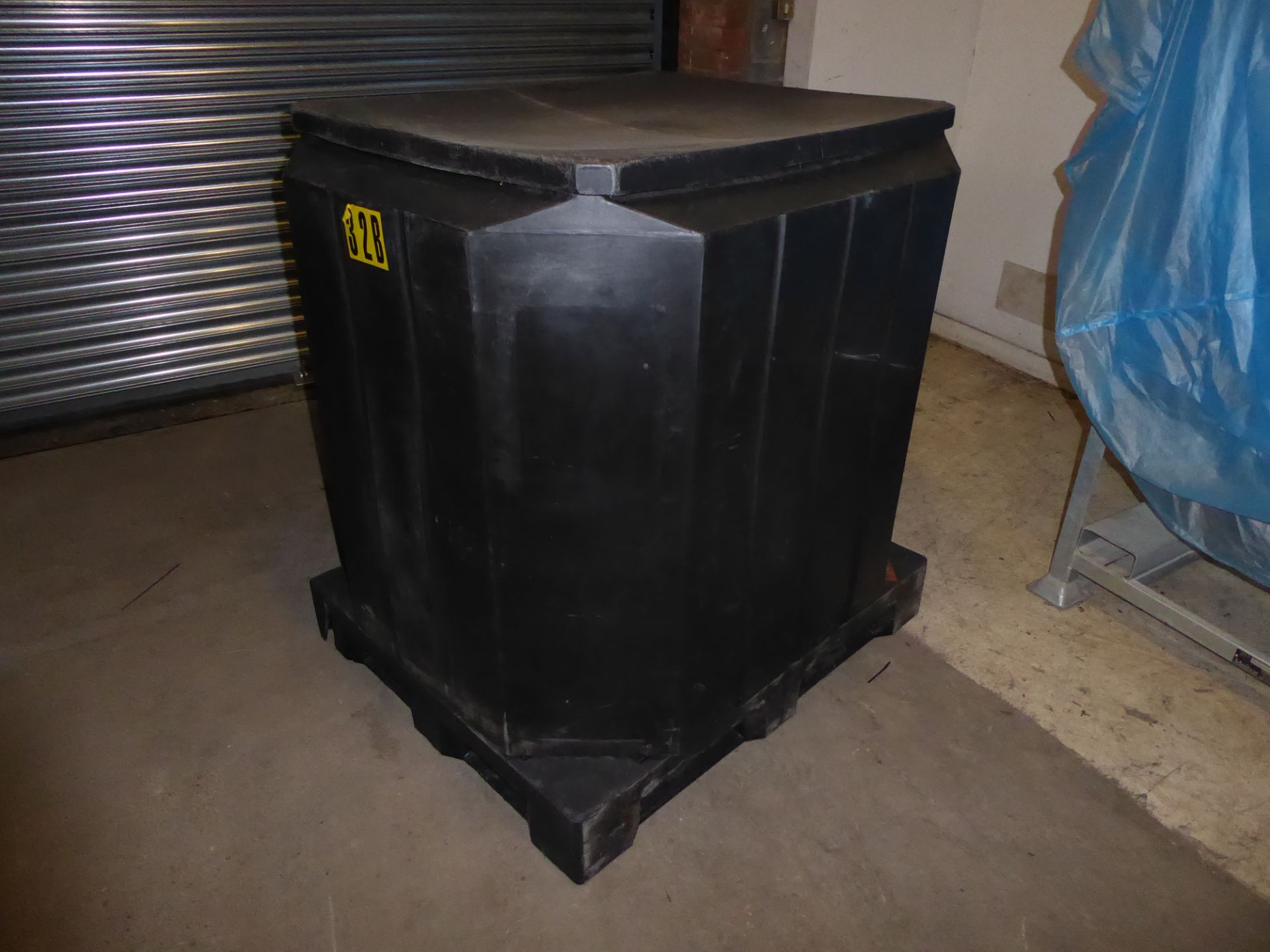 * 10 x Industrial IBC type heavy duty black plastic containers. Have been used to store granulated - Image 2 of 9