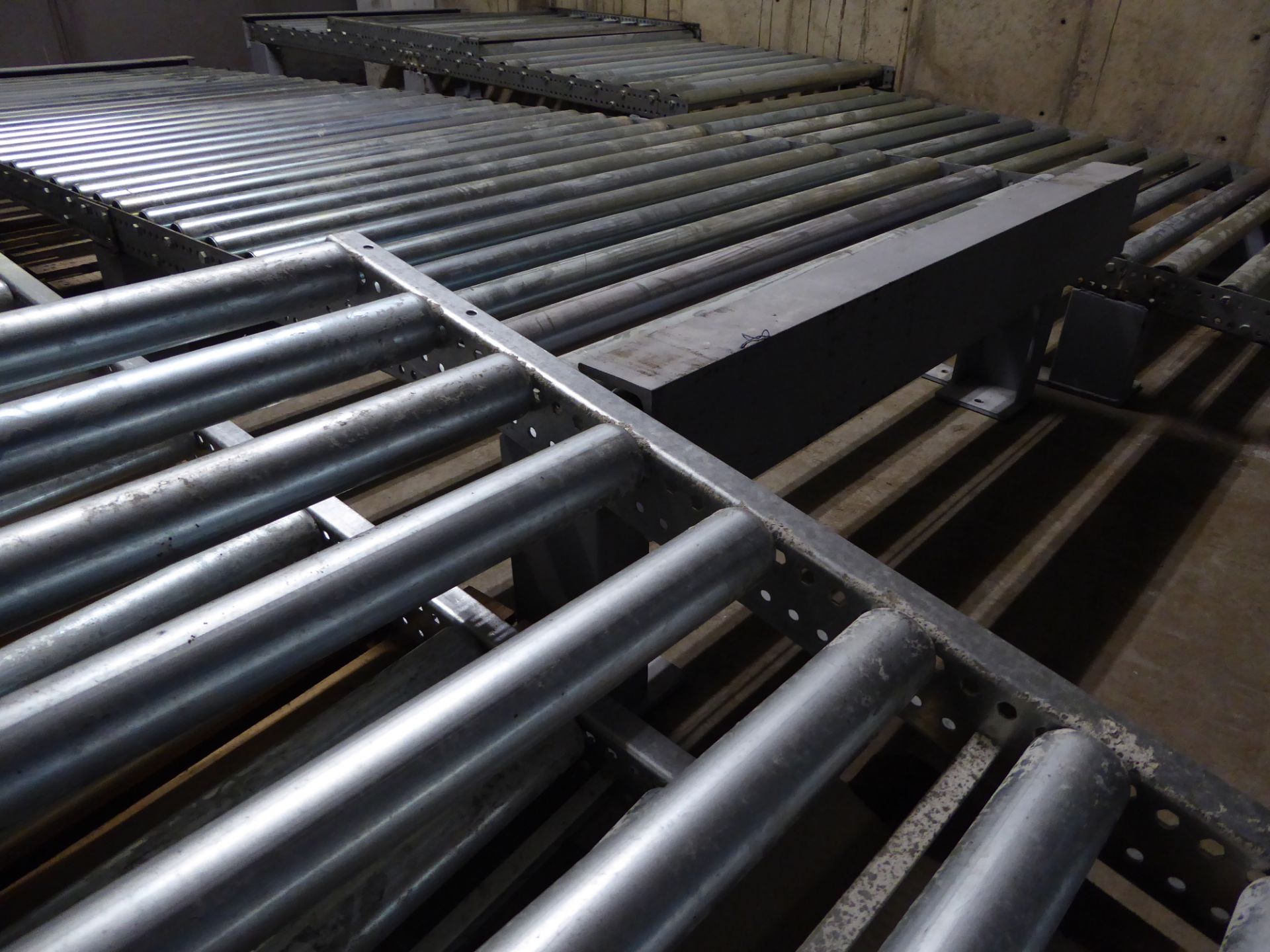 * Roller conveyor sections - rollers 1250w. 2 x sections @ 2.7m long = 5.4m - Image 8 of 8