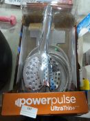 *Power Plus Ultra Thin Shower Head with Hose