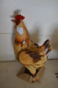 *Green Gem Decorative Metal Chicken