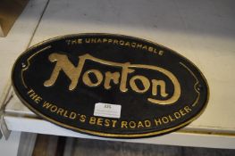 *Reproduction Metal Norton Advertising Sign