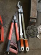 Pair of Long Arm Loppers, and Wood Saws