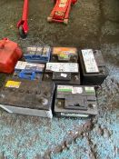 Assorted 12v Vehicle Batteries