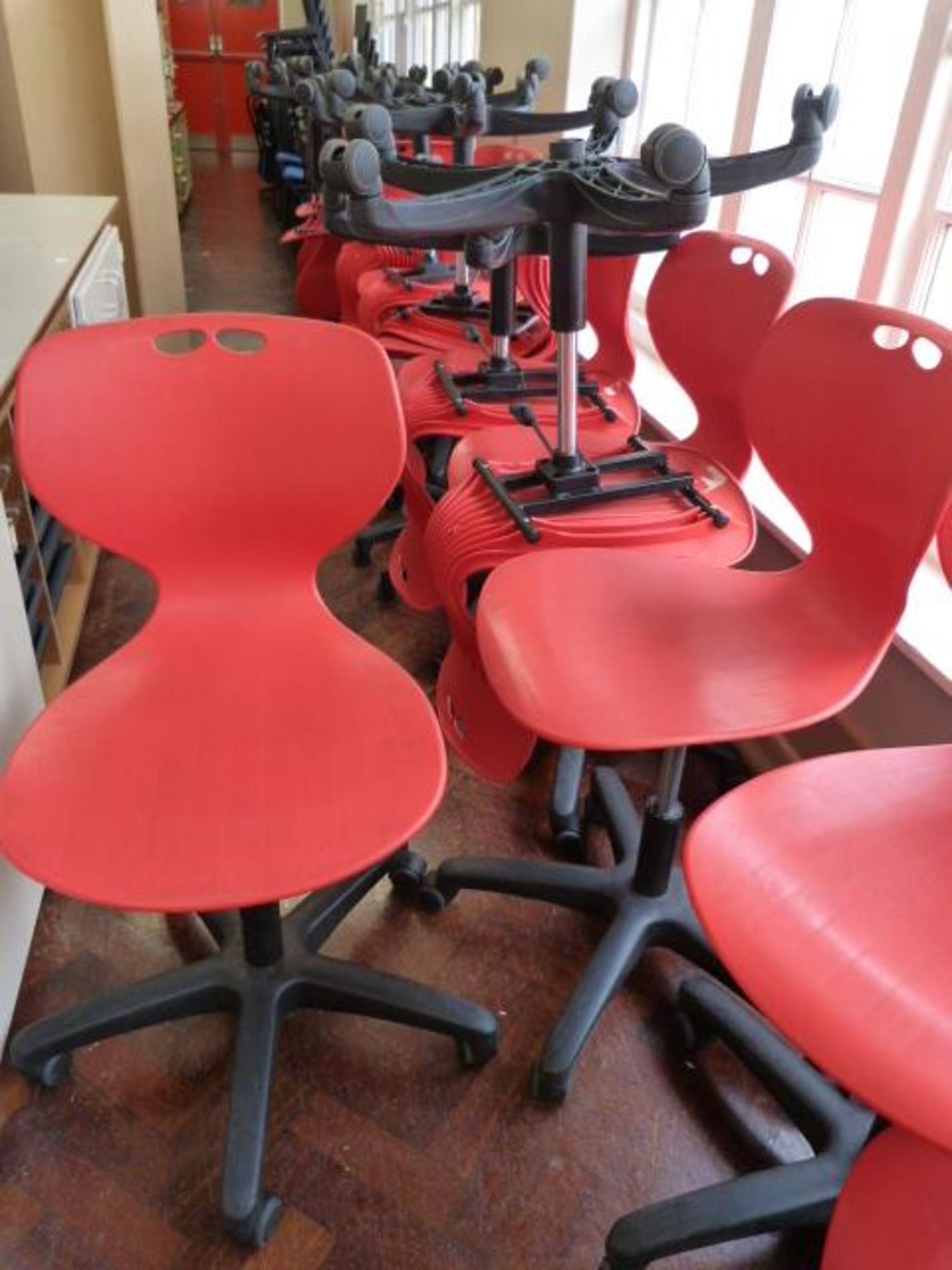 *Upholstered Office Chair (AF), and Nineteen Plastic Office Chairs - Image 2 of 2