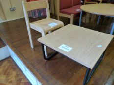 *Beech Effect Coffee Table and a Child's Wooden Chair