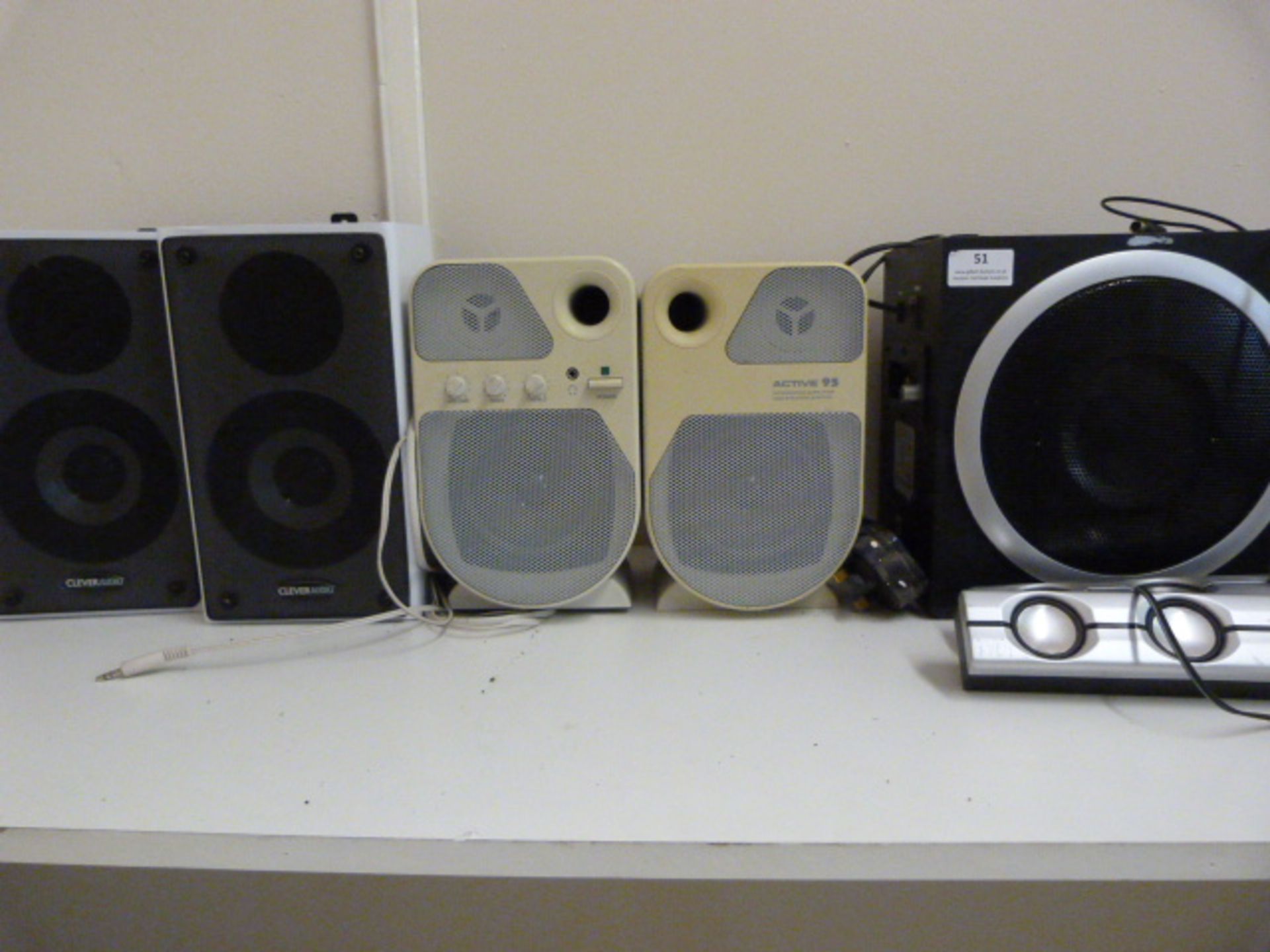 *Two Pairs and One Single Speakers with Mounting Brackets