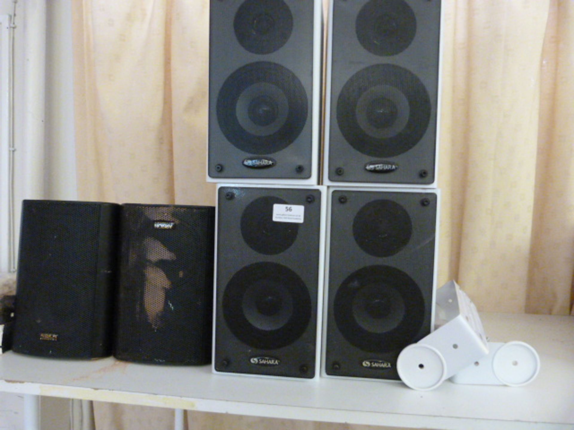 *Three Pairs of Speakers with Two Sets of Mounting Brackets