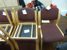 *Five Adult's Wooden Framed Upholstered Chairs