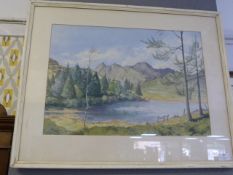 Framed Watercolour of a Lakeland Scene