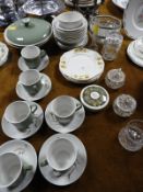 Staffordshire Pottery Cups & Sauces, Plates, etc.