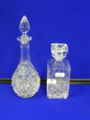 Royal Doulton Fine Crystal Decanter and Another