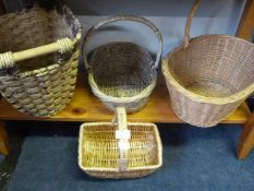 Four Wicker Baskets