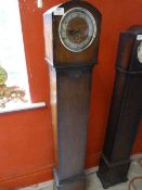 Vintage Oak Cased Grandmother Clock