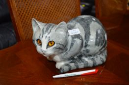 Grey Tabby Cat Ornament ~30cm