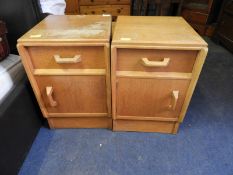 Pair of G-Plan Oak Bedside Cabinets