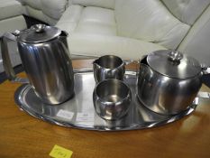 Stainless Steel Tea Set, Coffee Pot, etc.