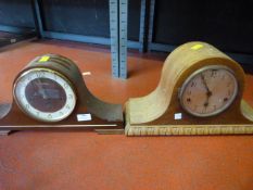 Two Napoleon Hat Westminster Chimes Clocks