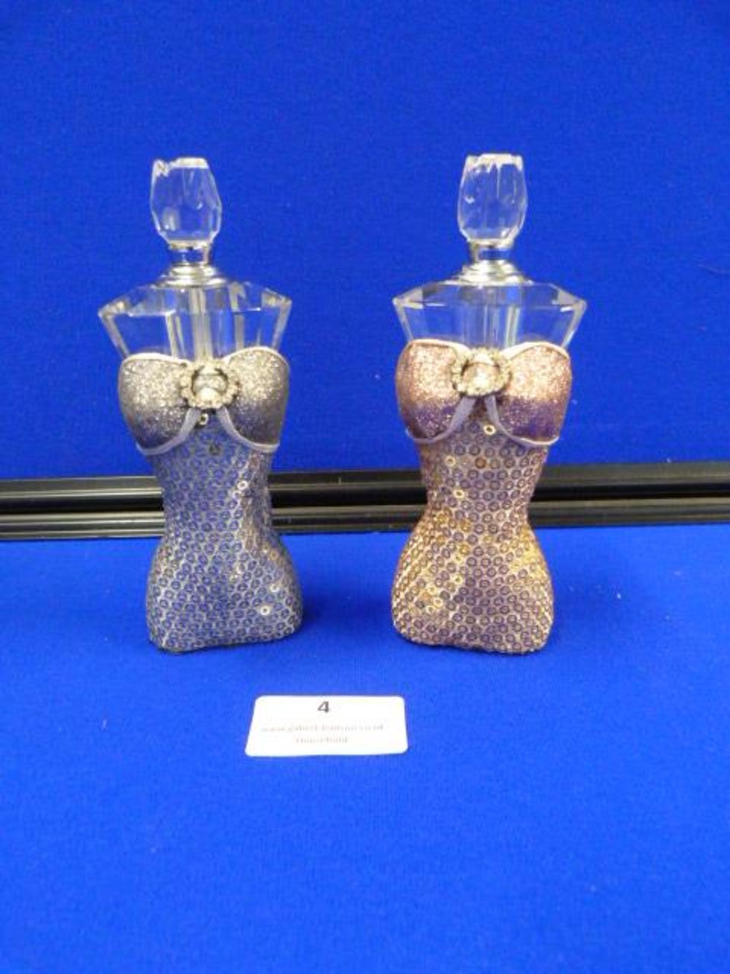 Pair of Crystal Perfume Bottles