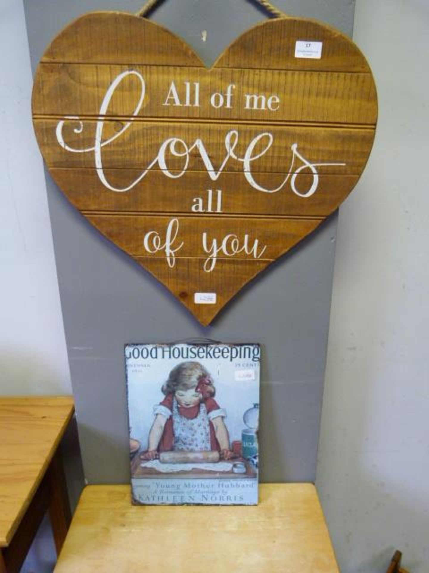 Decorative Wall Hanging "All of Me Loves All of Yo