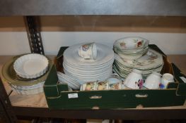 Box of Plates, Cups, etc.