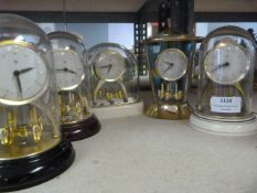 Five Plastic Dome Clocks