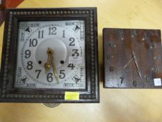 Two Vintage Wall Clocks