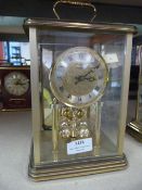 Brass Carriage Clock in Glass Case