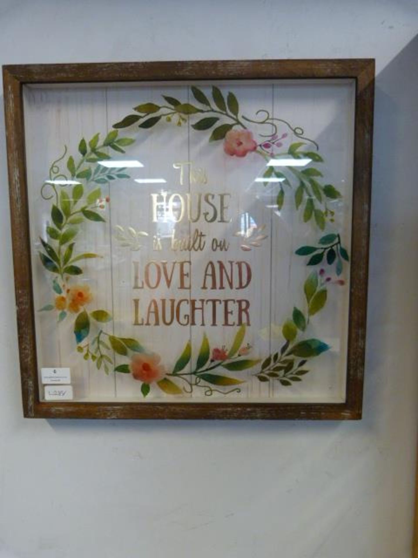 Decorative Wall Hanging "This House is Built on Lo