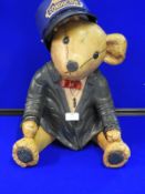 Large Resin Teddy with Conductors Hat
