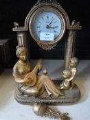 Classical Style Battery Operated Mantel Clock